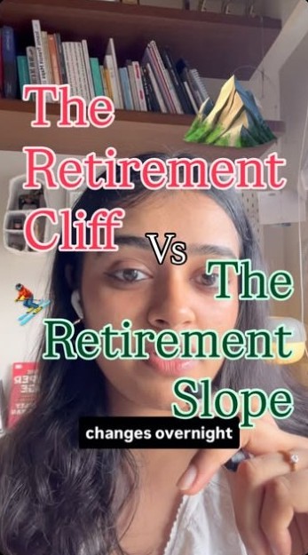 Retirement cliff vs slope short